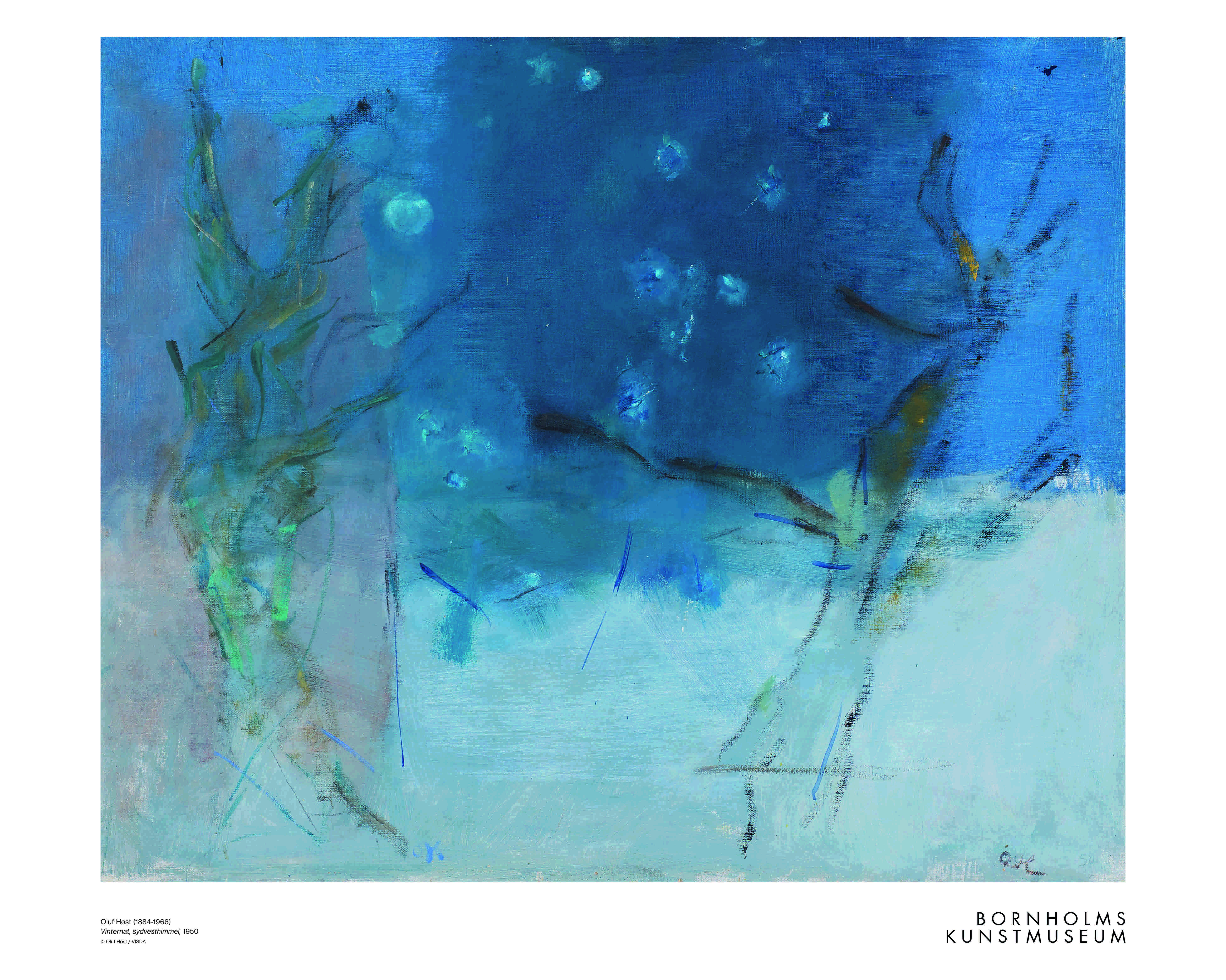 Oluf Høst - Vinternat, sydvesthimmel